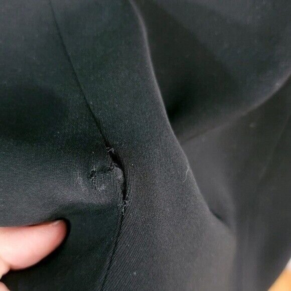 Kasper ASL Blazer Jacket Black Plus Size 16 Lined Long Sleeve One Button Vintage - Picture 9 of 9